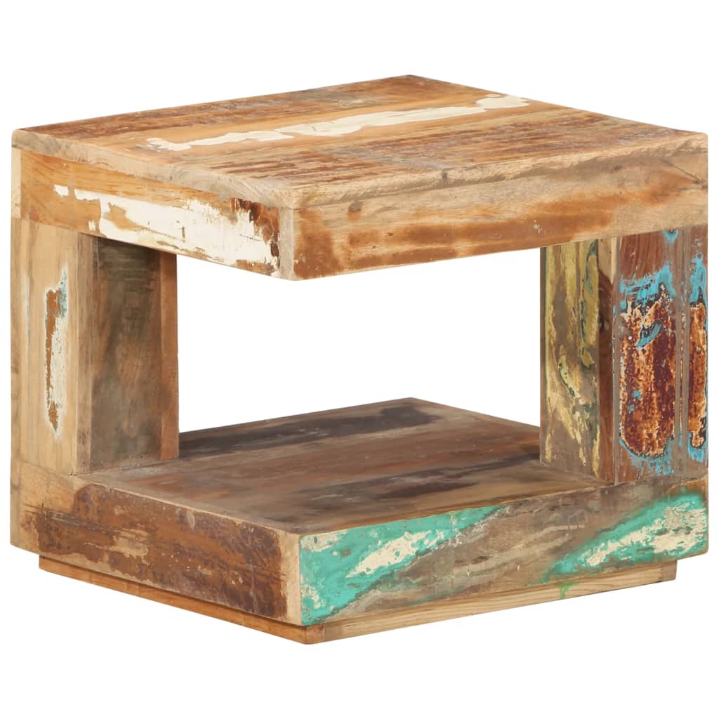 Salontafel 45X45X40 Cm massief gerecycled hout
