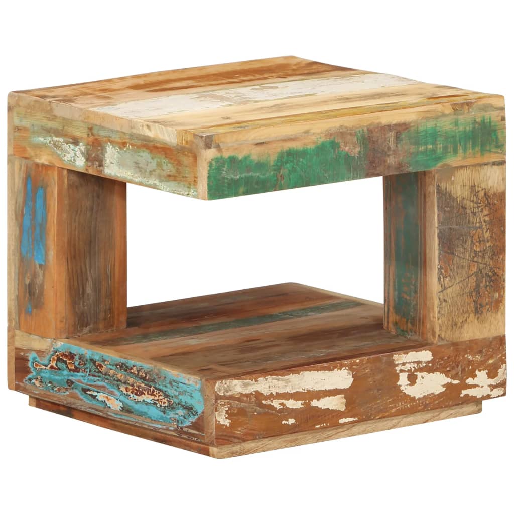 Salontafel 45X45X40 Cm massief gerecycled hout