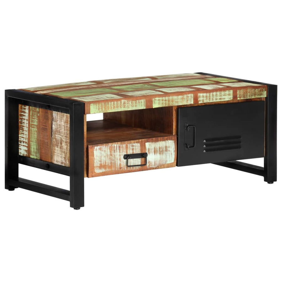 Salontafel 100x50x41 cm massief gerecycled hout