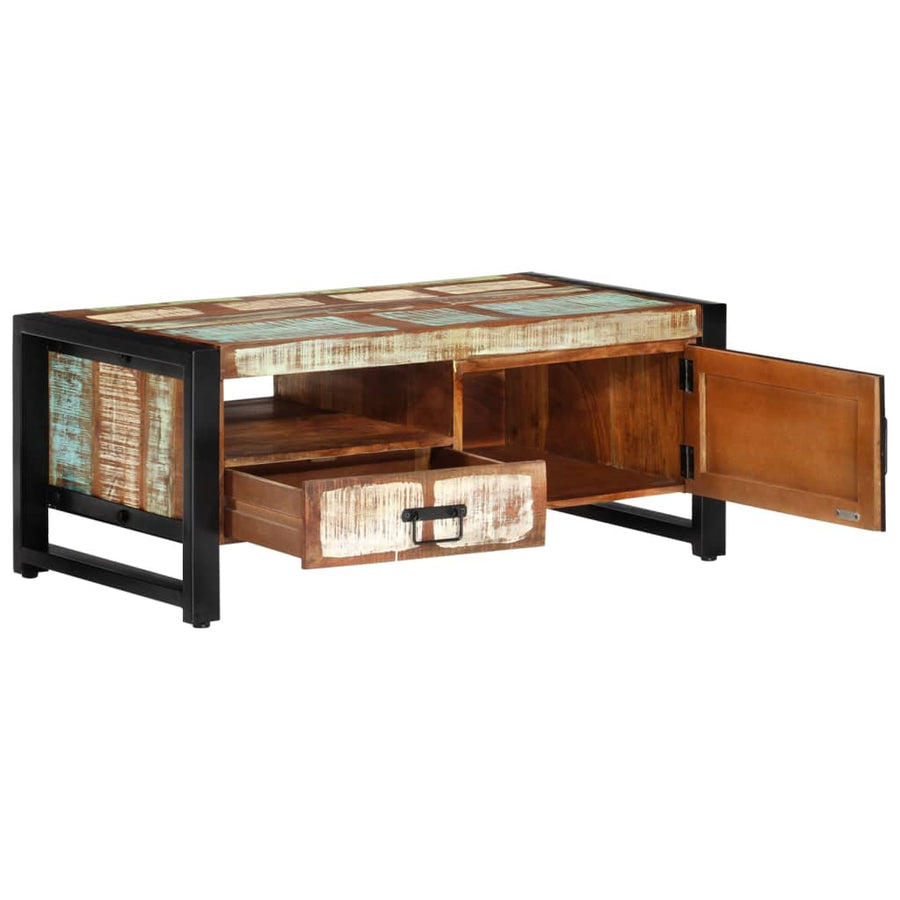 Salontafel 100x50x41 cm massief gerecycled hout