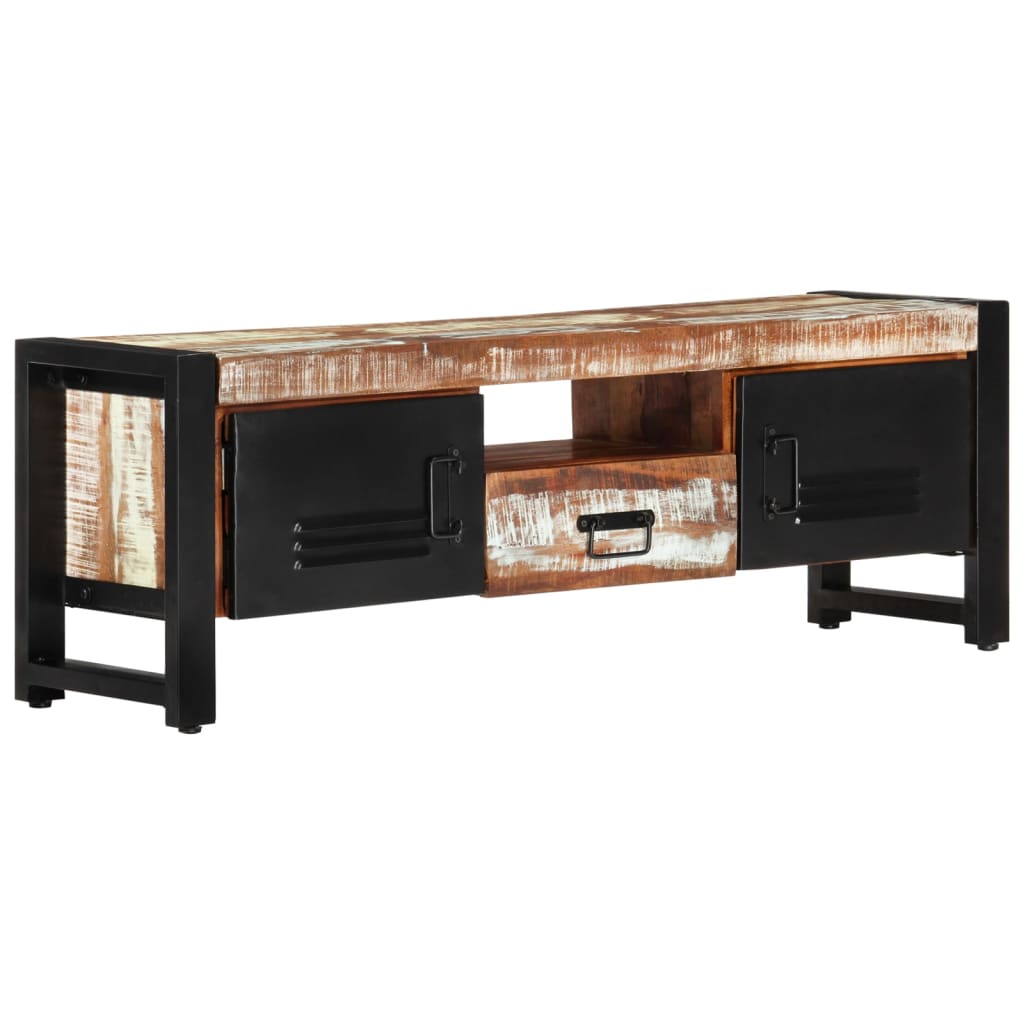 Tv-Meubel 120X30X40 Cm Massief Gerecycled Hout hergebruikt hout