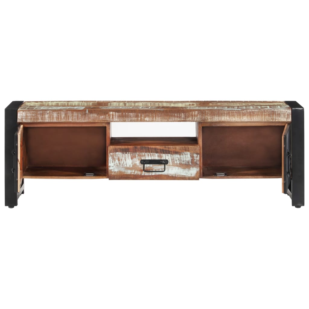 Tv-Meubel 120X30X40 Cm Massief Gerecycled Hout hergebruikt hout
