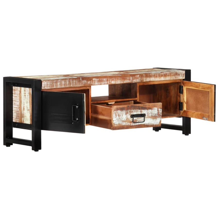 Tv-Meubel 120X30X40 Cm Massief Gerecycled Hout hergebruikt hout