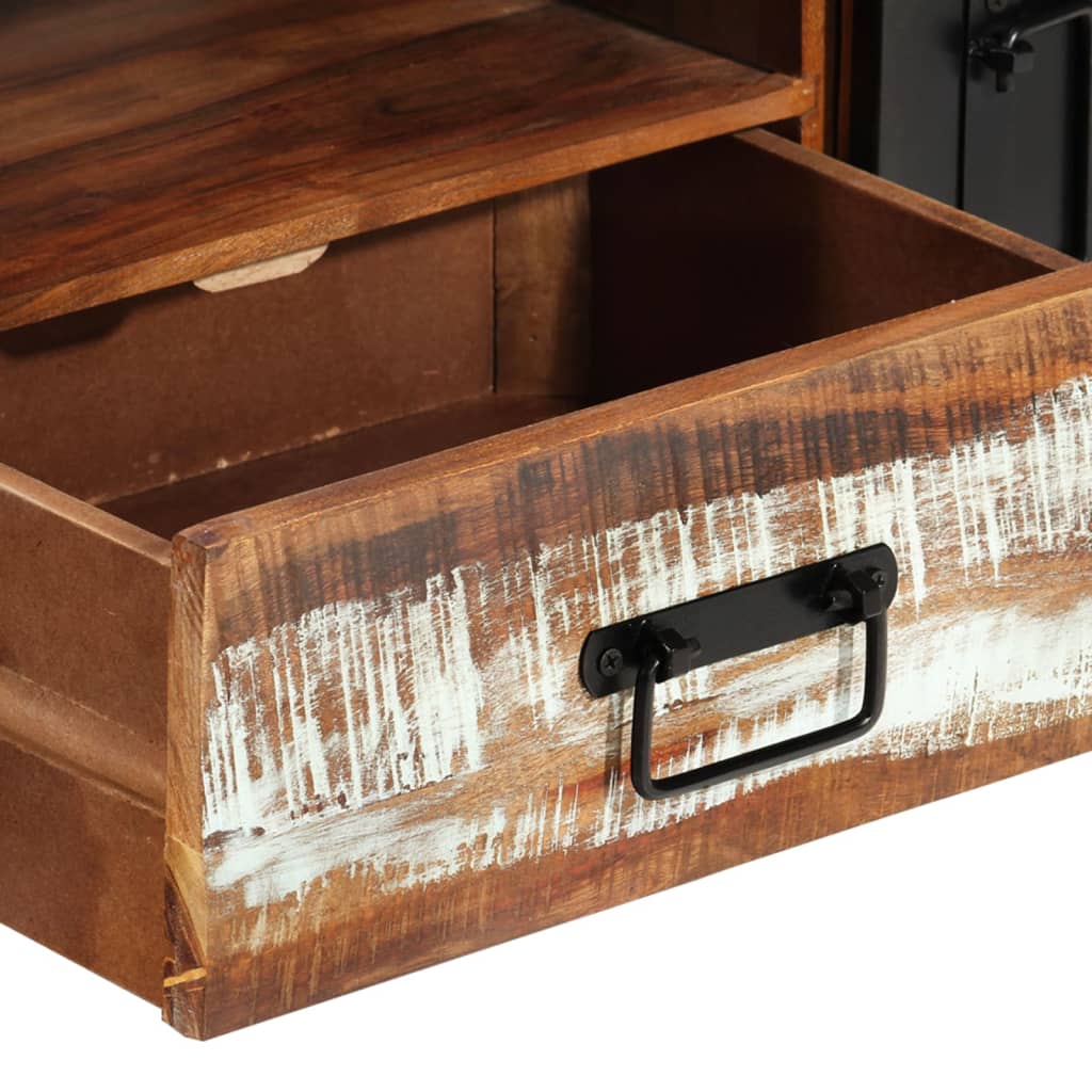 Tv-Meubel 120X30X40 Cm Massief Gerecycled Hout hergebruikt hout