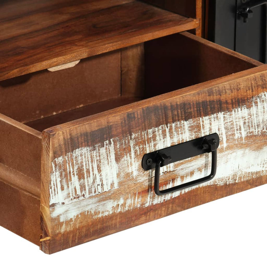 Tv-Meubel 120X30X40 Cm Massief Gerecycled Hout hergebruikt hout