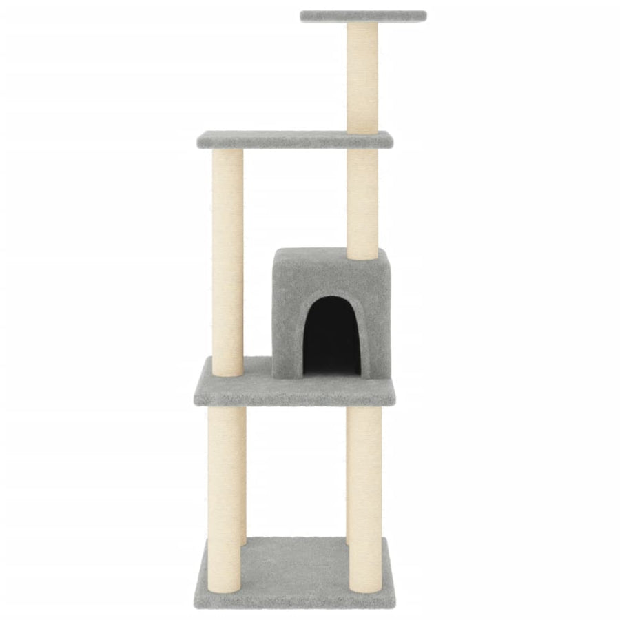 Kattenkrabpaal Met Sisal Krabpalen 105 Cm Lichtgrijs