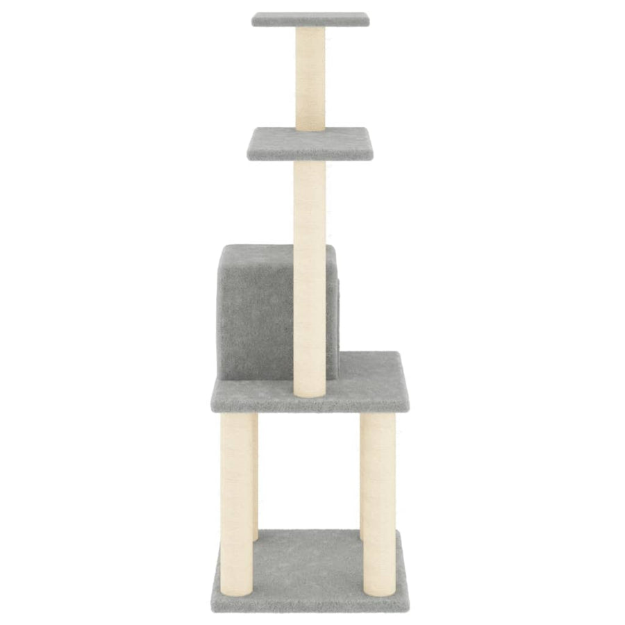 Kattenkrabpaal Met Sisal Krabpalen 105 Cm Lichtgrijs