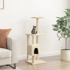 Kattenkrabpaal 104 cm crèmekleurig sisal