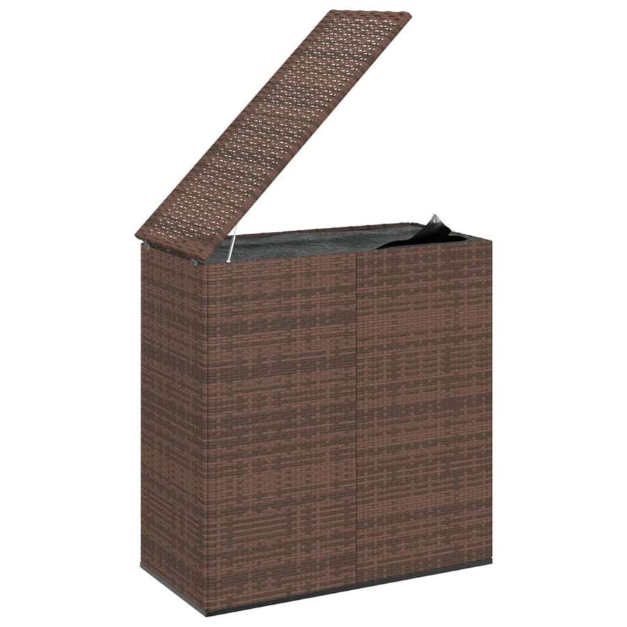 Tuinbox 100X49X103,5 Cm Polyetheen Rattan 100 x 49 x 103.5 cm Bruin
