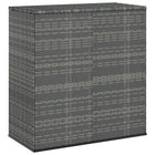 Garden box 100x49x103.5 cm polyethylene rattan grey