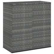 Garden box 100x49x103.5 cm polyethylene rattan grey