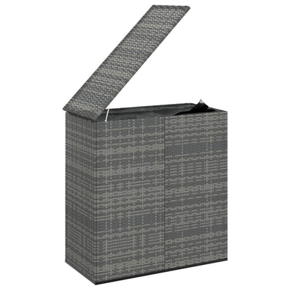 Tuinbox 100X49X103,5 Cm Polyetheen Rattan 100 x 49 x 103.5 cm Grijs