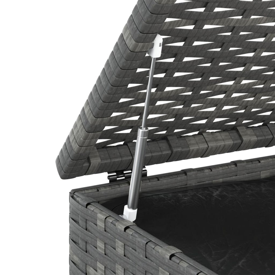 Tuinbox 100X49X103,5 Cm Polyetheen Rattan 100 x 49 x 103.5 cm Grijs
