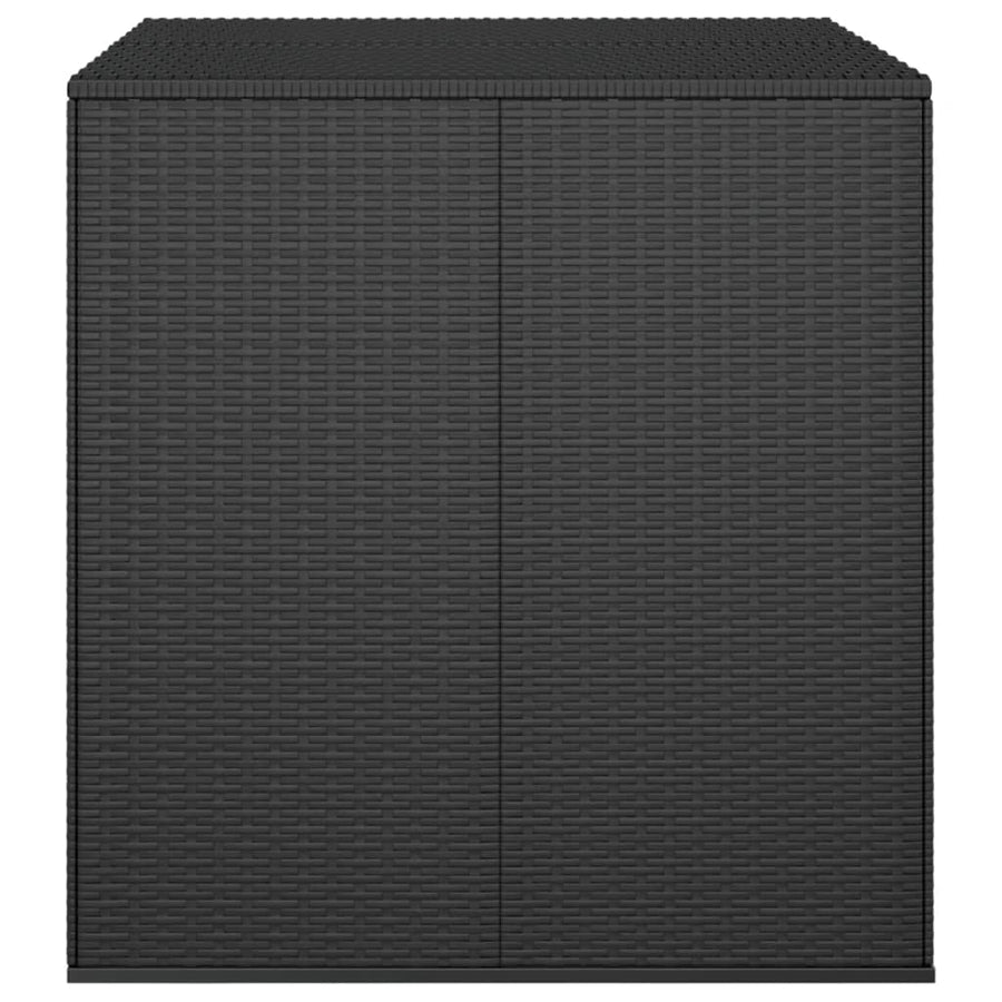 Tuinbox 100X97,5X104 Cm Polyetheen Rattan 100 x 97.5 x 104 cm Zwart
