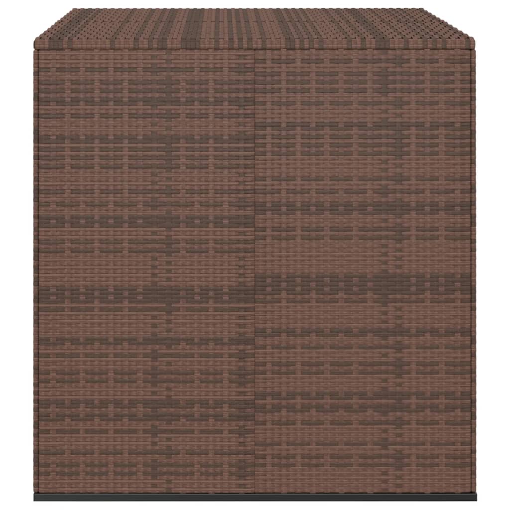 Tuinbox 100X97,5X104 Cm Polyetheen Rattan 100 x 97.5 x 104 cm Bruin