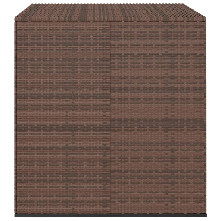 Tuinbox 100X97,5X104 Cm Polyetheen Rattan 100 x 97.5 x 104 cm Bruin