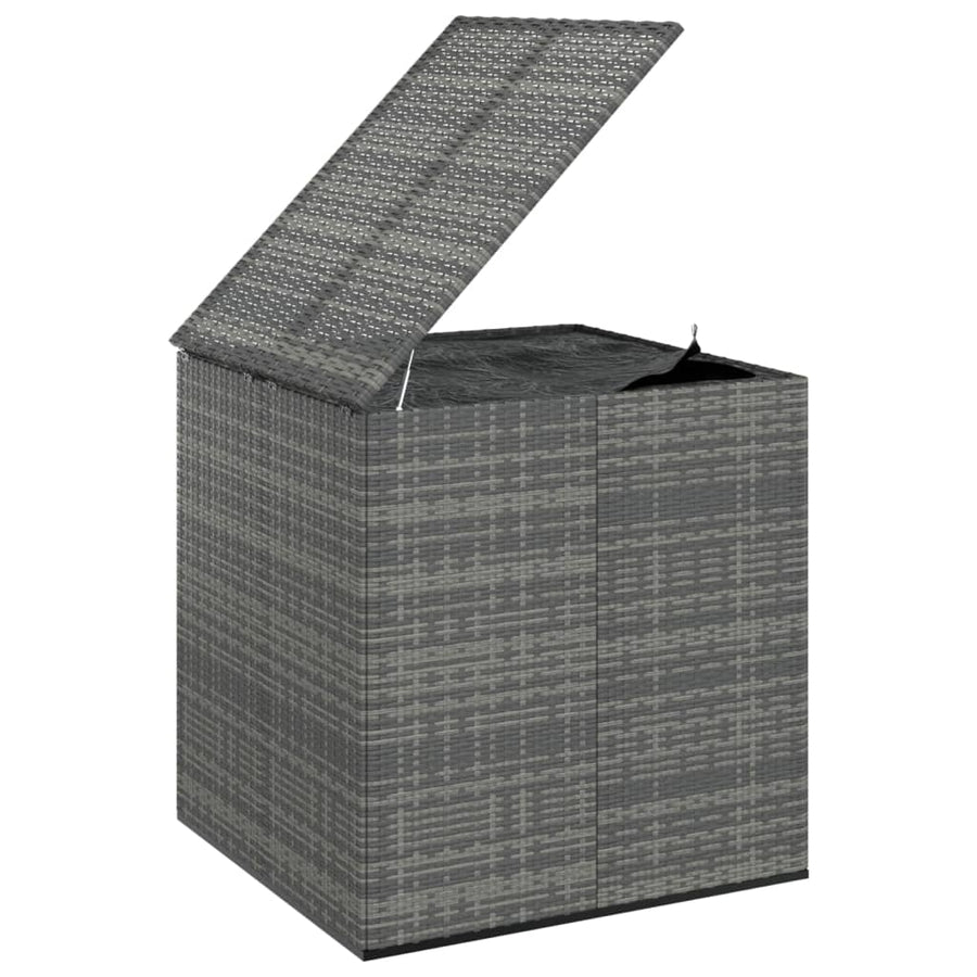Tuinbox 100X97,5X104 Cm Polyetheen Rattan 100 x 97.5 x 104 cm Grijs