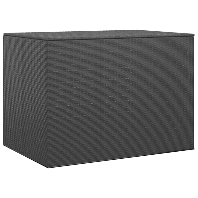 Tuinbox Polyetheen Rattan 145 x 100 x 103 cm Zwart