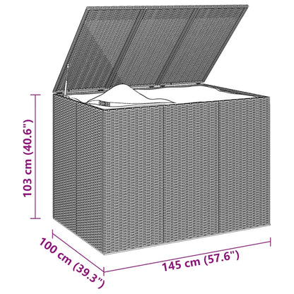 Tuinbox Polyetheen Rattan 145 x 100 x 103 cm