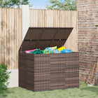 Tuinbox 145x100x103 cm polyetheen bruin