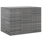 Garden Storage Box 145x100x103 cm polyethylene rattan grey