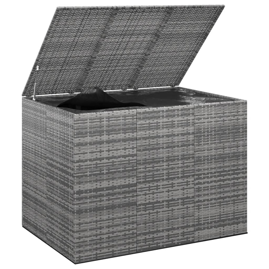 Tuinbox Polyetheen Rattan 145 x 100 x 103 cm Grijs