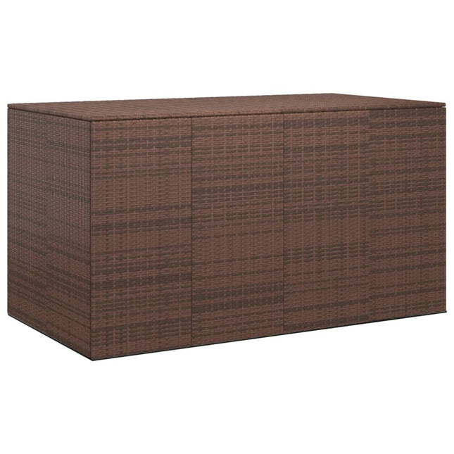 Tuinbox Polyetheen Rattan 194 x 100 x 103 cm Bruin