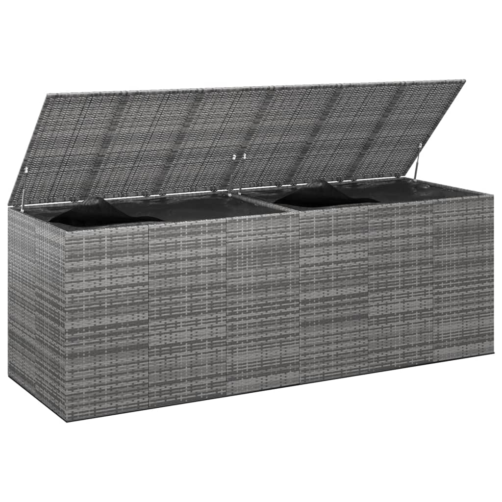 Tuinbox 291X100,5X104 Cm Polyetheen Rattan 291 x 100.5 x 104 cm Grijs
