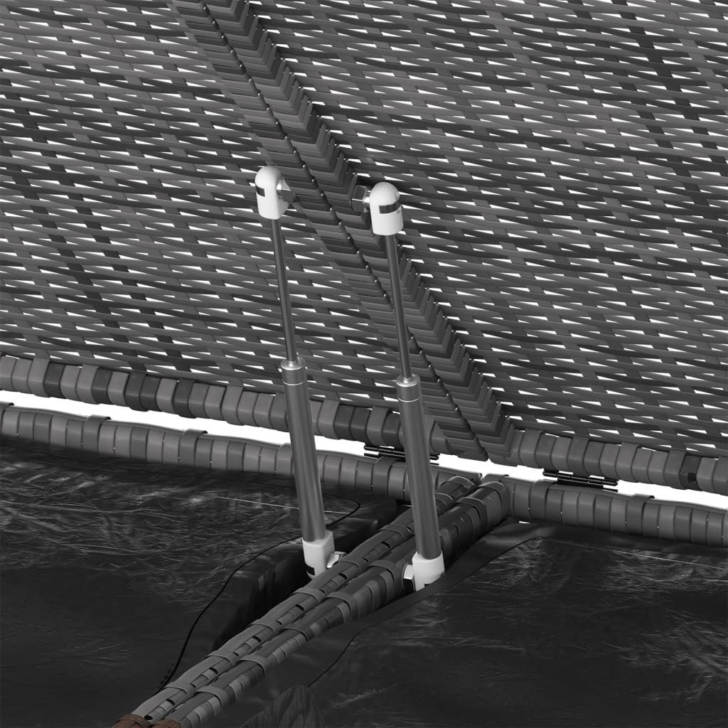 Tuinbox 291X100,5X104 Cm Polyetheen Rattan 291 x 100.5 x 104 cm Grijs