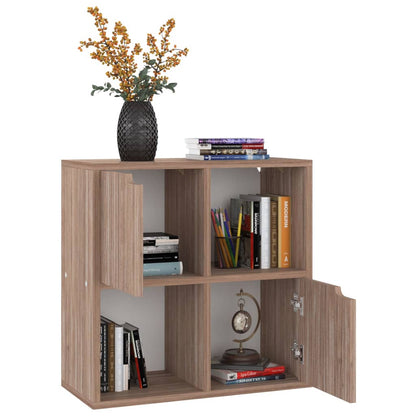 Boekenkast 60X27,5X59,5 Cm Bewerkt Hout Grijs Sonoma Eikenkleur
