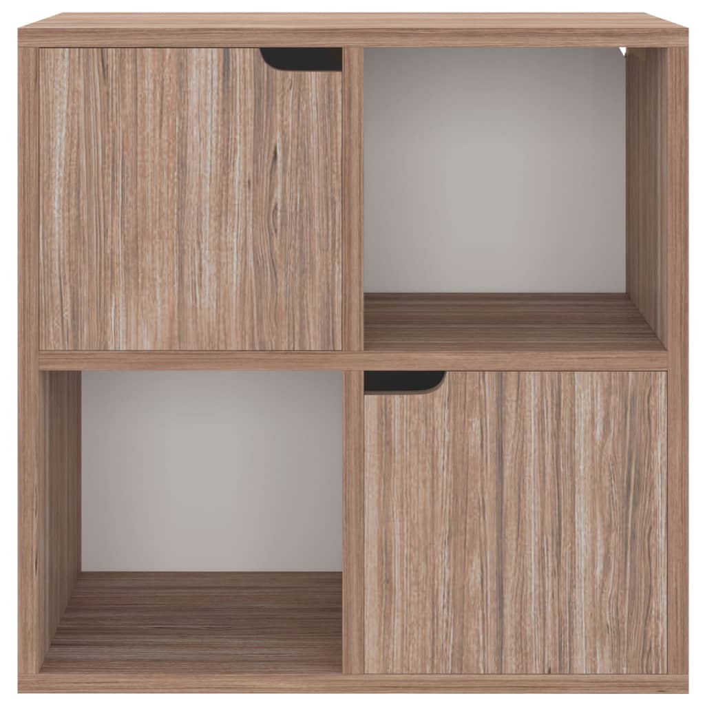 Boekenkast 60X27,5X59,5 Cm Bewerkt Hout Grijs Sonoma Eikenkleur