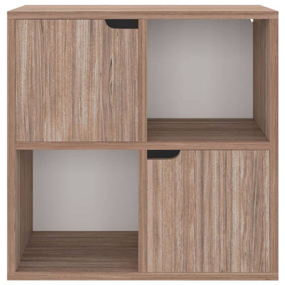 Boekenkast 60X27,5X59,5 Cm Bewerkt Hout Grijs Sonoma Eikenkleur