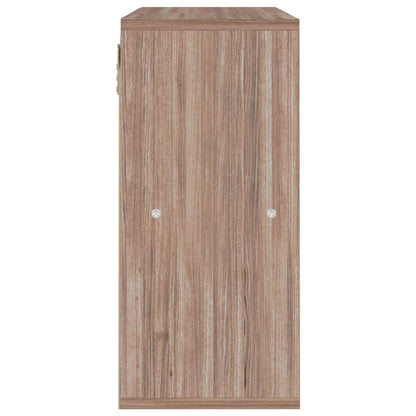 Boekenkast 60X27,5X59,5 Cm Bewerkt Hout Grijs Sonoma Eikenkleur