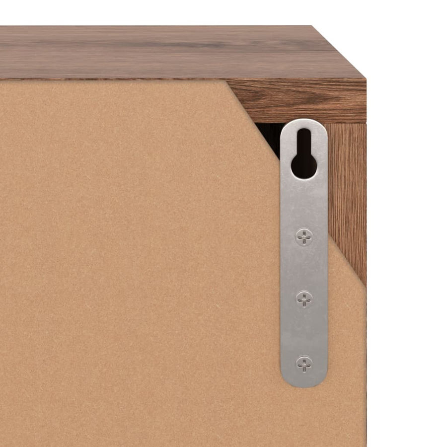 Boekenkast 60X27,5X59,5 Cm Bewerkt Hout Ig bruin eikenkleur
