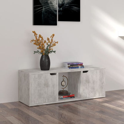 Tv-Meubel 88,5X27,5X30,5 Cm Spaanplaat Betongrijs Betonkleurig