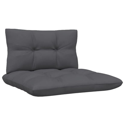 -Delige Loungeset Met Kussens Massief Grenenhout 3 Wit hoek + midden + voetensteun