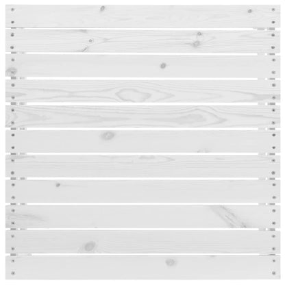 -Delige Loungeset Met Kussens Massief Grenenhout 3 Wit hoek + midden + Tafel