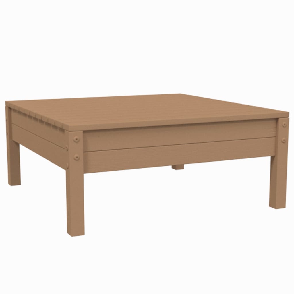 -Delige Loungeset Met Crèmekleurige Kussens Massief Grenenhout 3 Honingbruin hoek + midden + Tafel