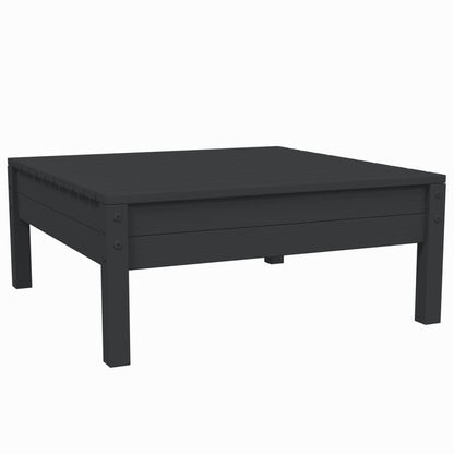 -Delige Loungeset Met Kussens Massief Grenenhout 3 Zwart hoek + midden + Tafel