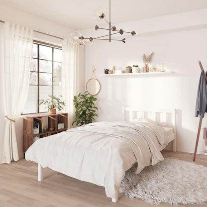 Bedframe Massief Grenenhout 3Ft Single 90 x 190 cm Wit
