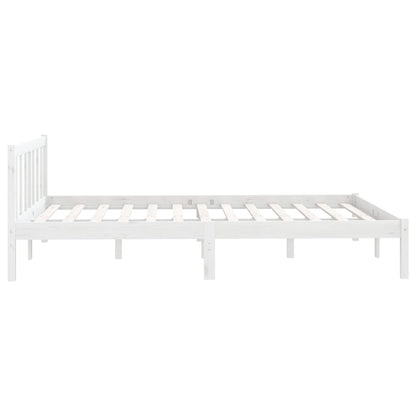 Bedframe Massief Grenenhout 4Ft Small Double 120 x 190 cm Wit