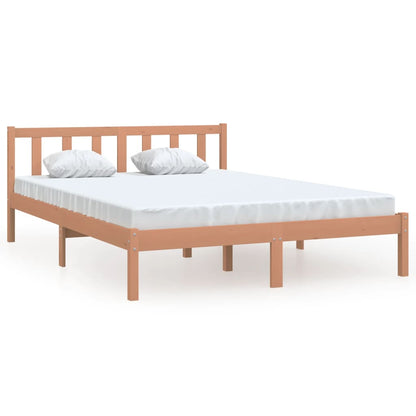 Bedframe massief grenenhout honingbruin 120x200 cm