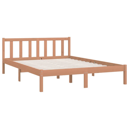 Bedframe massief grenenhout honingbruin 120x200 cm