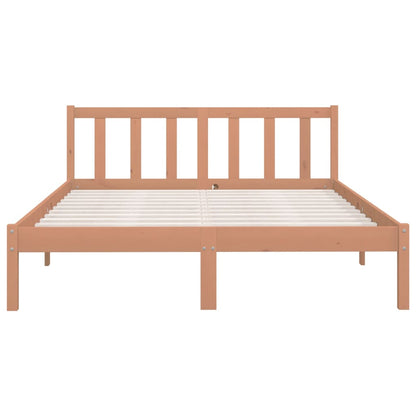 Bedframe massief grenenhout honingbruin 120x200 cm