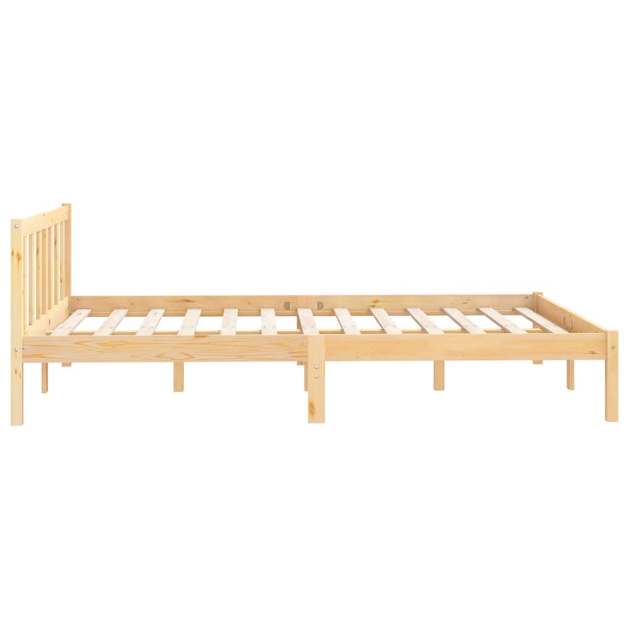 Bedframe Massief Grenenhout 140 x 200 cm Naturel