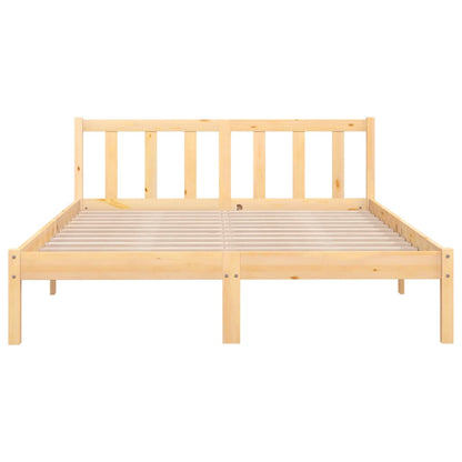 Bedframe Massief Grenenhout 160 x 200 cm Naturel
