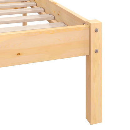 Bedframe Massief Grenenhout 160 x 200 cm Naturel