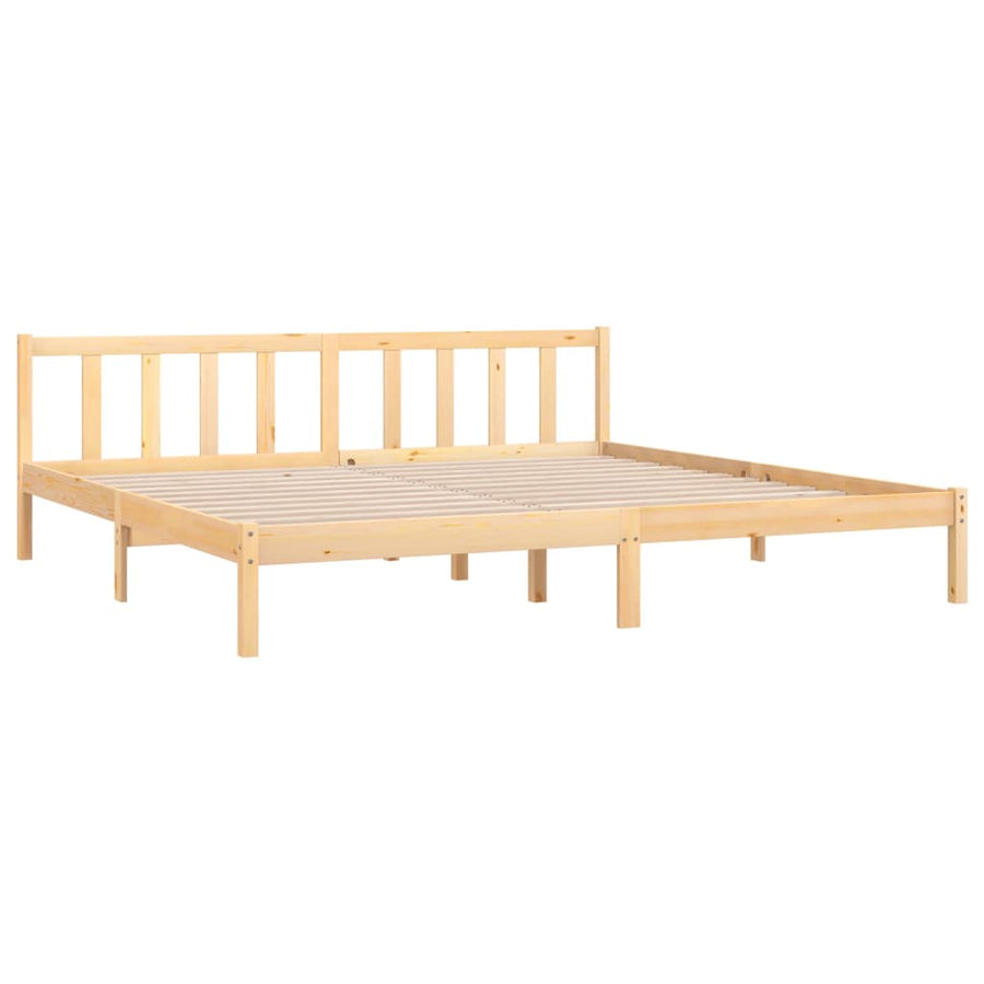 Bedframe Massief Grenenhout Super King Size 180 x 200 cm Naturel