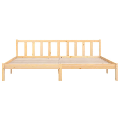 Bedframe Massief Grenenhout Super King Size 180 x 200 cm Naturel