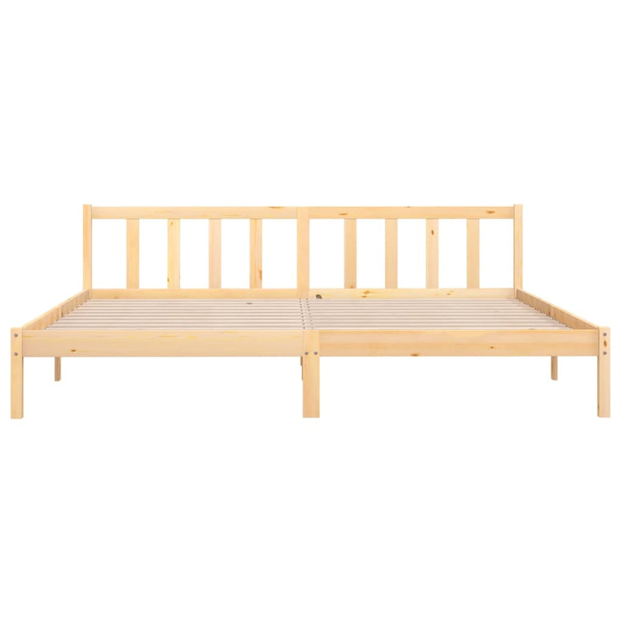 Bedframe Massief Grenenhout Super King Size 180 x 200 cm Naturel